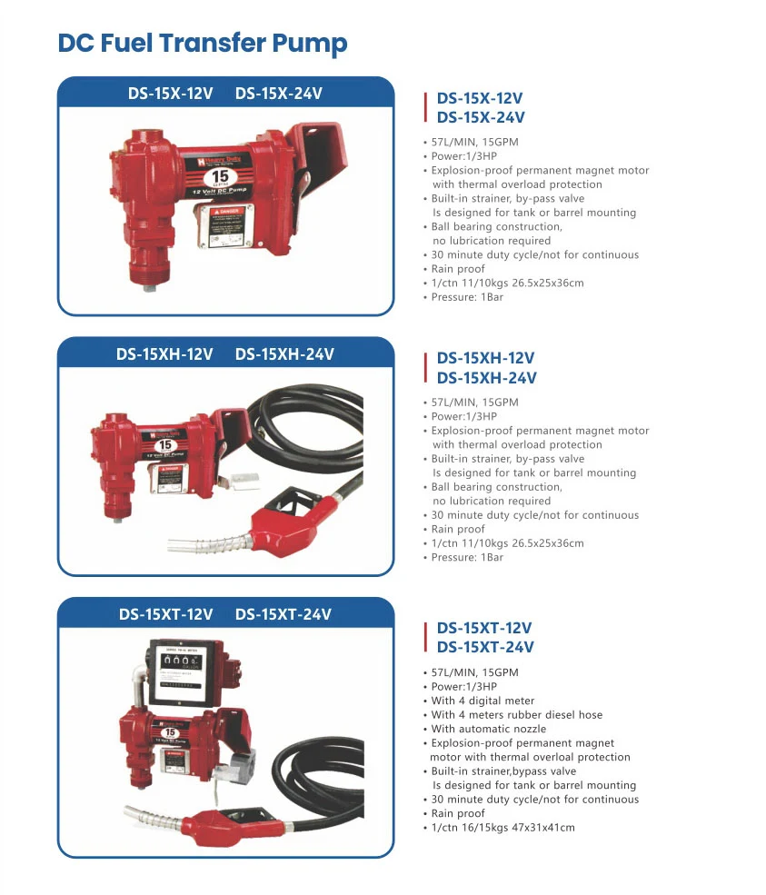 DC-15X DC Fuel Transfer Pump DC-15X DC Fuel Transfer Pump