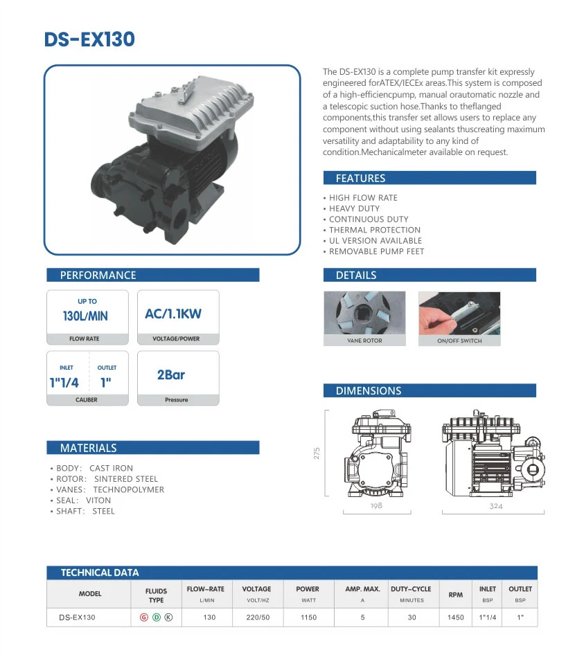 DS-EX130 Transfe Pump DS-EX130 Transfe Pump