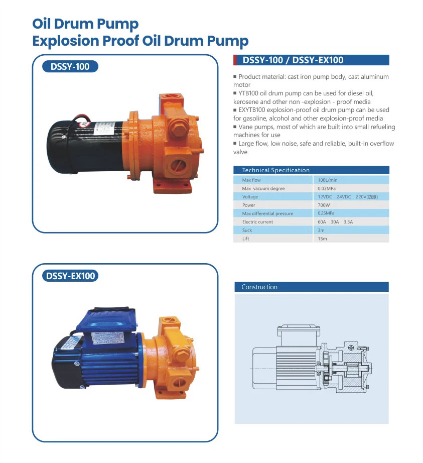DSSY Oil Drum Pump DSSY Oil Drum Pump