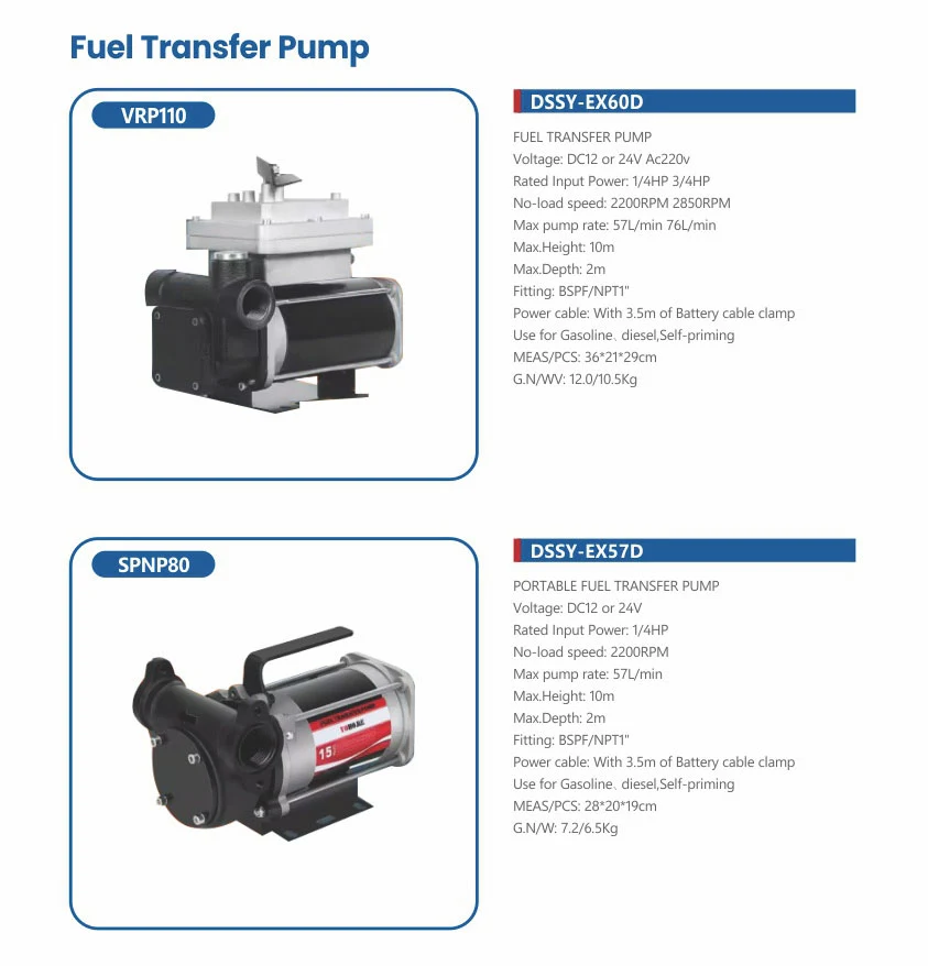VRP110 Fuel Transfer Pump VRP110 Fuel Transfer Pump