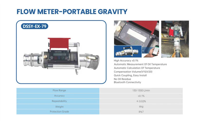 Dssy-Ex-79 Flow Meter-Portable Gravity